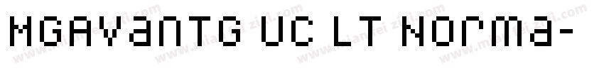 MgAvantG UC Lt Norma字体转换
